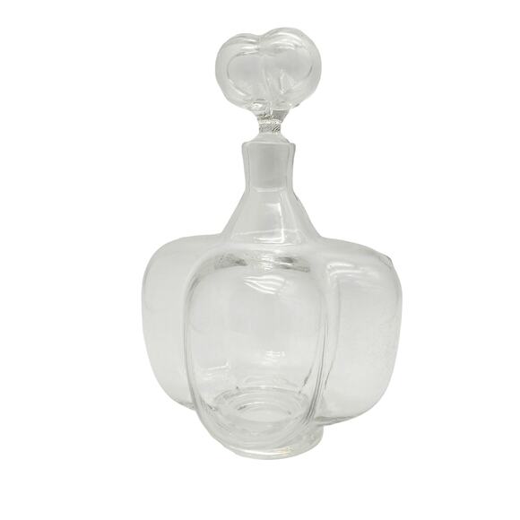 Orrefors Petite Bottle Decanter Liquor Blown Glass Stopper Cordial Bar Swedish - Picture 3 of 9